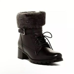 NIB Blondo Sz 6 M "Fiory" Genuine Shearling Cuff Waterproof Boot